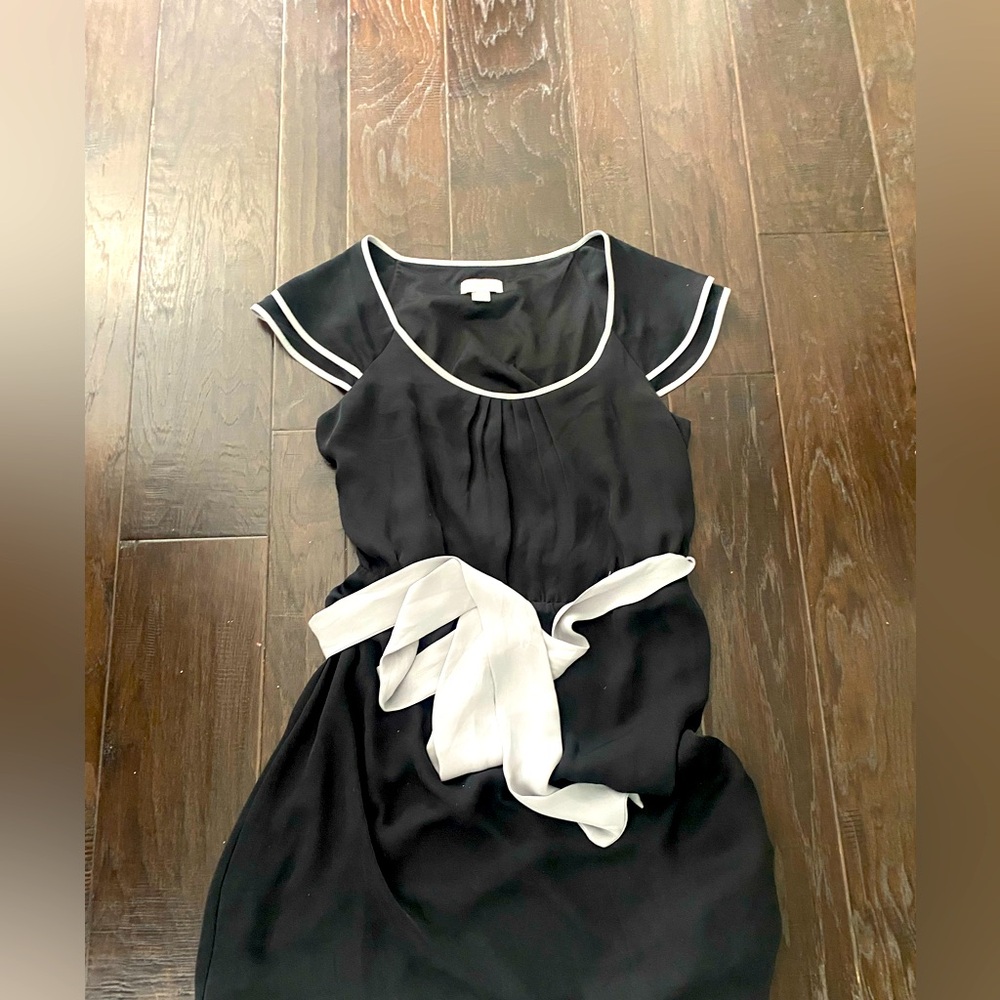 Elegant Black and White Dress